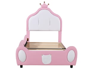 Lit simple 90x200 cm   Sol Morn coloris rose