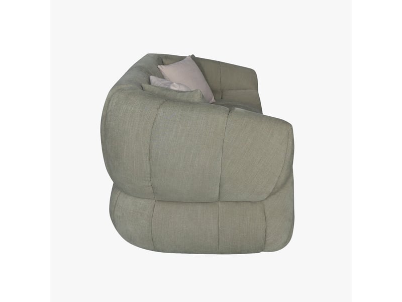 Canapé 3 places en tissu vert - Conforama E
