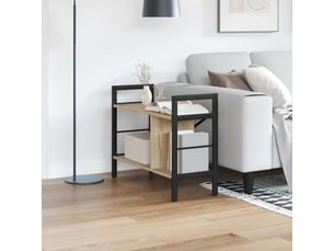 Étagère 3 niveaux, étagère de rangement 75 x 30 x 58,5 cm bois d'ingénierie shl3421