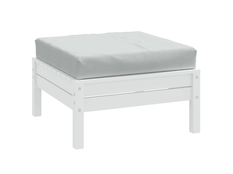  Coussin de palette, coussin de chaise, coussin de canapé gris clair mélangé 60x60x9,5 cm tissu cf55355  - Conforama B