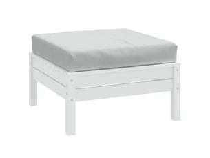 Coussin de palette, coussin de chaise, coussin de canapé gris clair mélangé 60x60x9,5 cm tissu cf55355