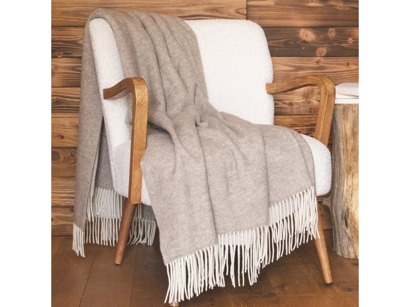  Plaid 140x200 cm laine + cachemire colette PD25206 - Conforama B