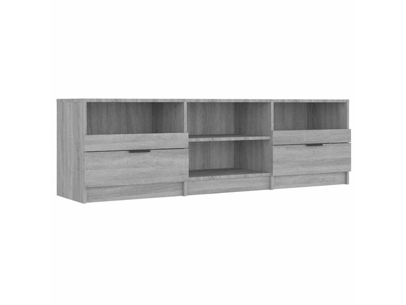  Meuble tv - banc tv - meuble de rangement sonoma gris 150x33,5x45 cm bois d'ingénierie  - Conforama A