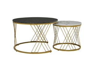 Table basse  coloris doré VLIVRA 