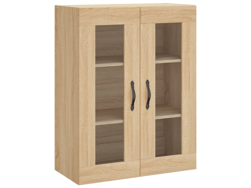  Buffet haut - bahut - meuble de rangement chêne sonoma 69,5x34x180 cm bois d'ingénierie  - Conforama E