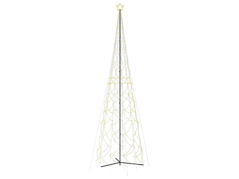 Arbre de noël cône 3000 led blanc chaud 230x800 cm cf61719 - Conforama A