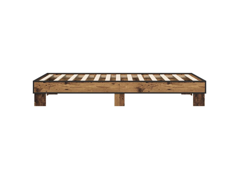  Lit simple- lit adulte -  cadre de lit bois ancien 80 x 200 cm bois d'ingénierie  - Conforama D