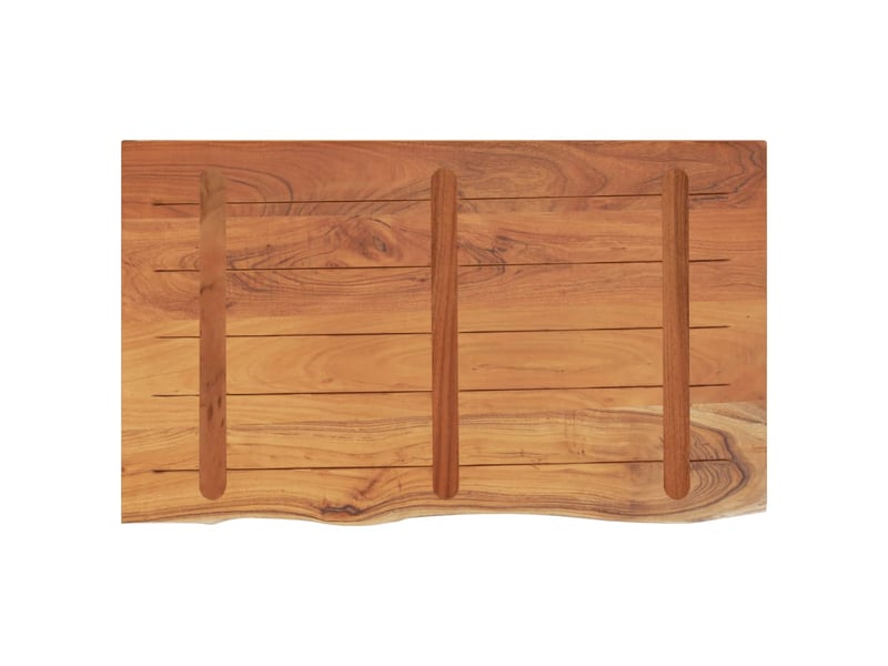  Comptoir de salle de bain, plan de travail 100x60x2,5 cm rectangulaire acacia cf65716  - Conforama E