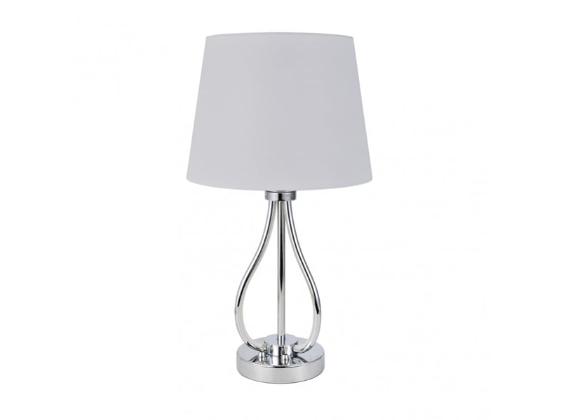  Lampe à poser fabrilamp dubrovnik e27 coloris chromé 46 x 26 x 26 cm 153472020 - Conforama A