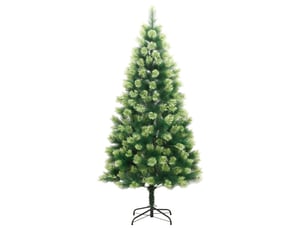 Sapin de noël artificiel, arbre de noël à charnières avec support 150 cm shl2012