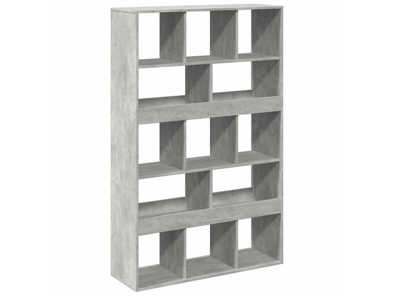  Cloison bibliothèque, meuble de rangement gris béton bois d'ingénierie shl6259  - Conforama A