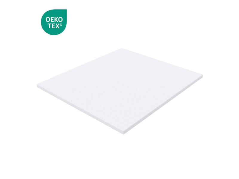  Matelas deux places 160x200 cm h3 blanc en mousse, housse lavable et amovible avec fermeture éclair  - Conforama D