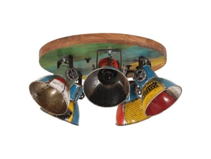 Plafonnier, lampe plafond 25 w multicolore 50x50x25 cm e27