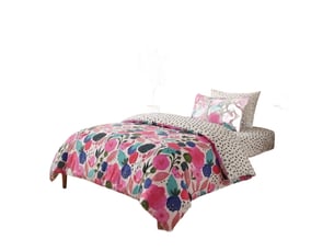 Parure de lit 140x200 cm percale de coton floral collage - kate merritt