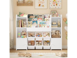 Bibliotheque coloris  blanc  G FORM  - 119 cm x 94 cm