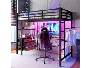 Lit mezzanine 90x200 cm SOGEU   coloris bicolore