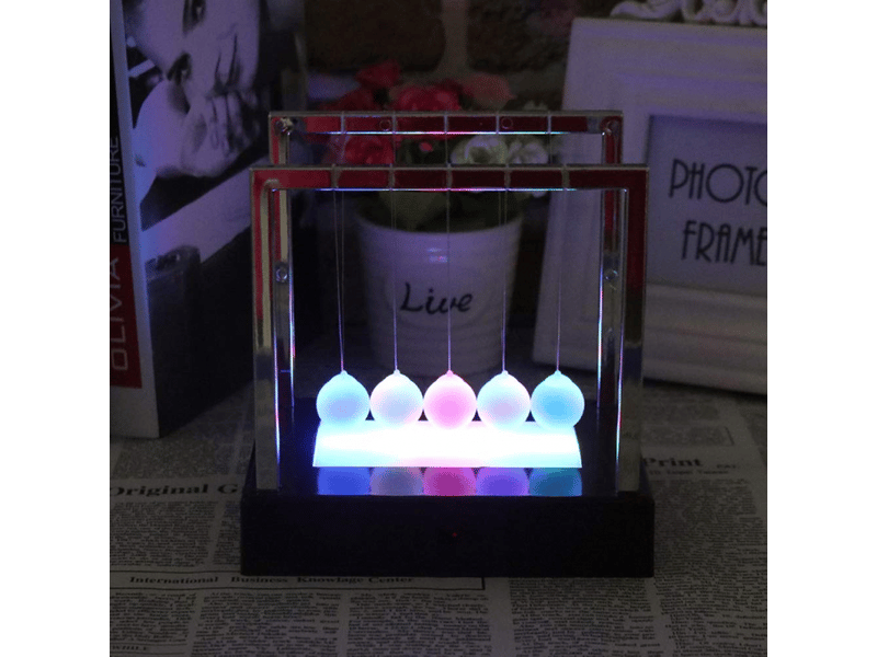  Berceau de newton miniature illuminé pour la décoration de la maison ou du bureau  - Conforama B