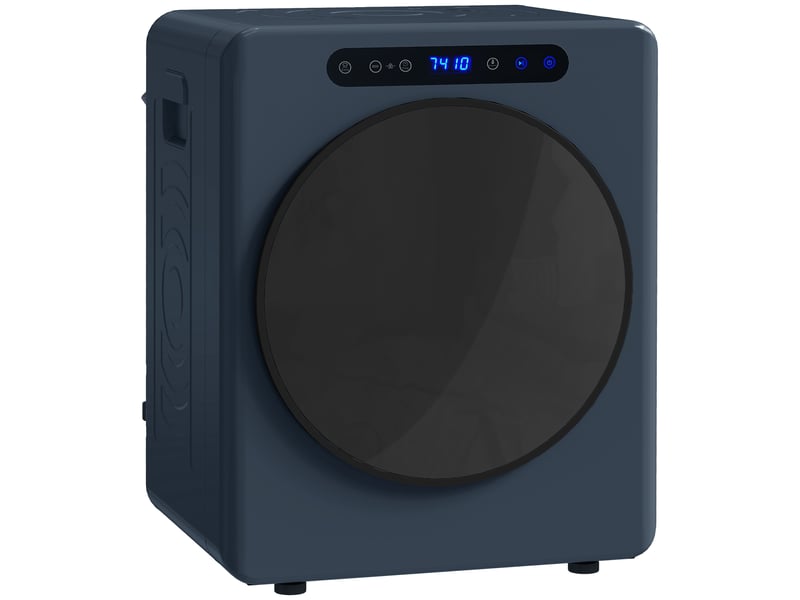  Séchoir linge portable - 1000w 4kg - timer - 6 modes - installation murale ou à poser - bleu  - Conforama A