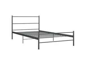 Lit simple 100x200 cm    coloris gris