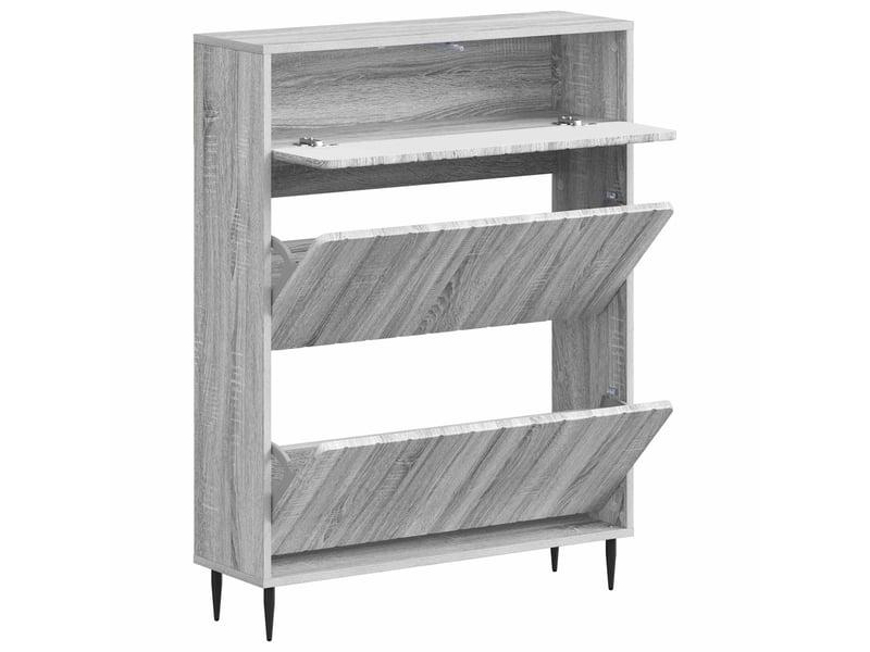  Meuble à chaussures, cabinet à chaussures zwolle 78x24x103 cm bois d'ingénierie shl1287  - Conforama C