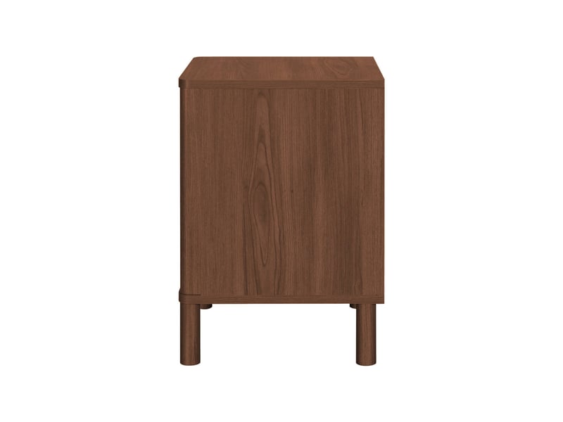  Buffet vintage décor bois et cannage 4 portes 160cm noyer - etta  - Conforama E