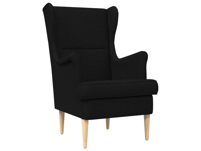  Vidaxl fauteuil noir tissu  - Conforama A