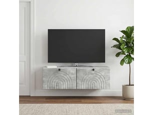 Meuble tv coloris gris 99 cm <strong></strong>  <strong></strong>