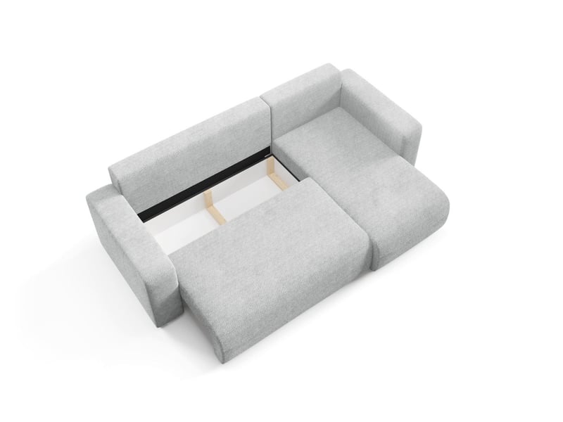  Canapé d'angle convertible evora l gris  - Conforama E