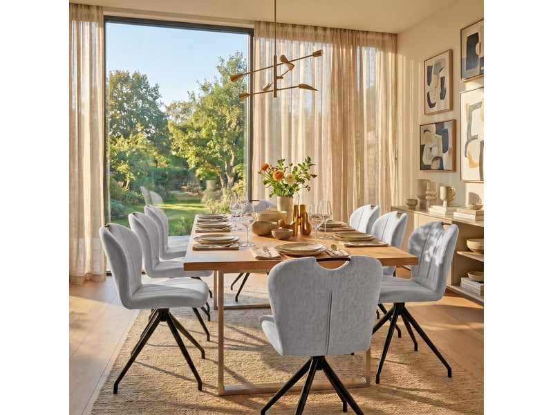  Chaise pivotante de salle à manger lisa 750751 - Conforama E