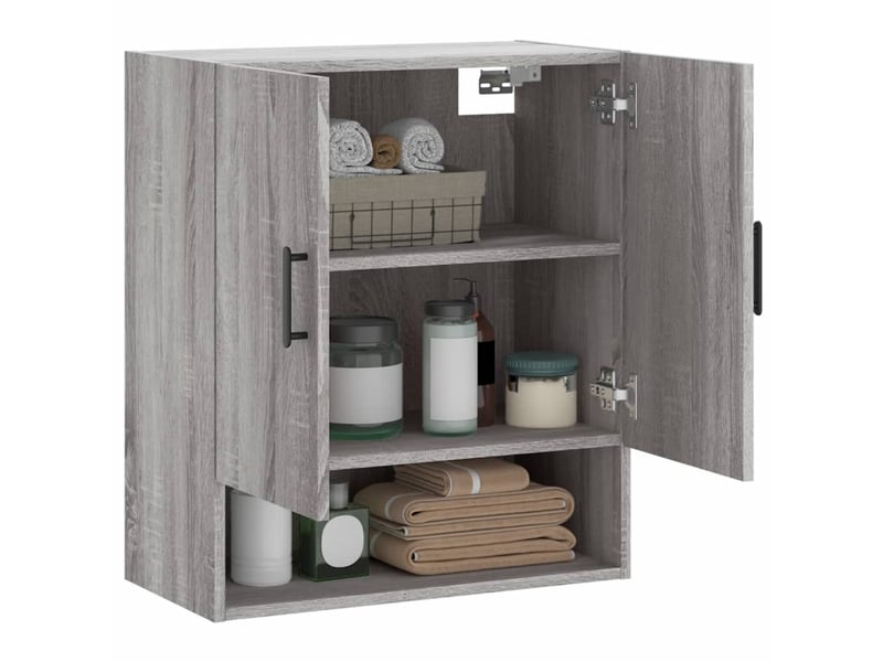  Armoire murale salon, meuble de rangement sonoma gris 60x31x70cm bois d'ingénierie shl8716  - Conforama D