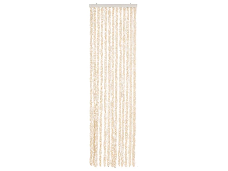  Rideau anti-mouches, moustiquaire beige et blanc 56x200 cm chenille cf43494  - Conforama C