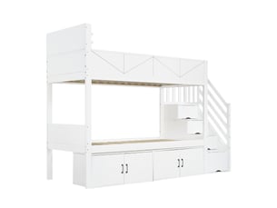 Lit superposé 2x90x200 cm <strong></strong>  <strong></strong> coloris blanc