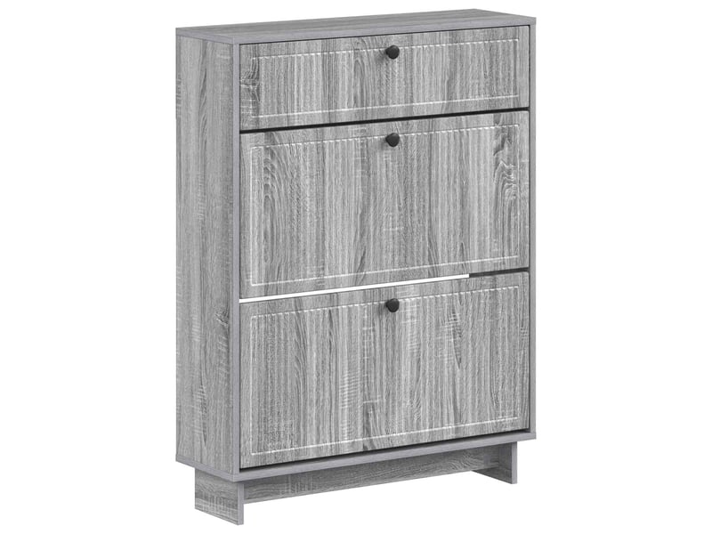  Meuble à chaussures, armoire à chaussures ede 78x24x103 cm bois d'ingénierie shl522  - Conforama A