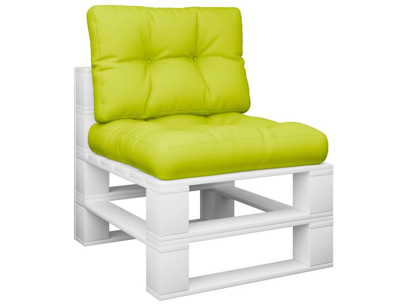 Lot de 2 coussins de palette, coussins de canapé vert vif tissu cf59643  - Conforama C