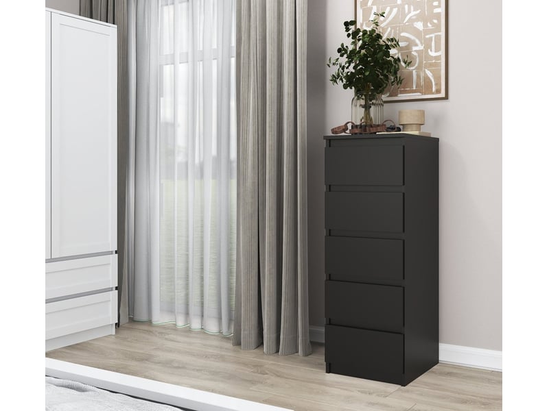  Commode malwa w5 noire topeshop_5902838465752 - Conforama D