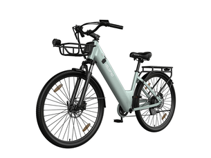 Velopro c1 pro vélo électrique 250w 36v 18ah 27.5*1.95 cadre ouvert adulte vélo de ville pour trajets quotidiens avec panier porte-bagons arrière écran lcd couleur capteur de vitesse frein à disque hydraulique 7 vitesses 25kmh
