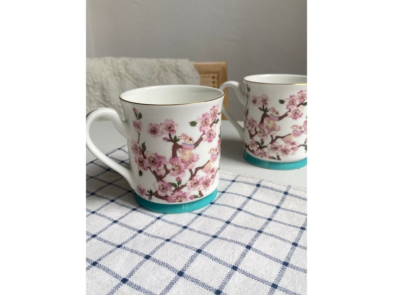  Mug en céramique, lapin et chat, 320 ml  - Conforama D