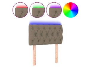 Tete de lit A poser largeur 80 cm   taupe