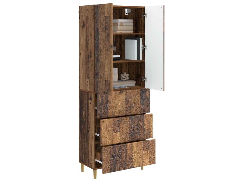  Ensemble de meubles 2 pcs, rangement de salon 66 x 34,5 x 90 cm bois d'ingénierie shl872  - Conforama C