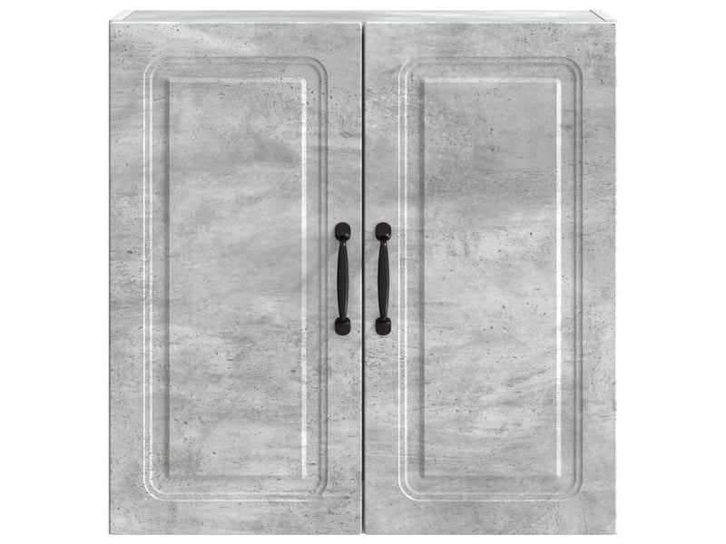  Armoire murale salon, meuble de rangement 59x31x60 cm bois d'ingénierie gris béton shl2401  - Conforama D