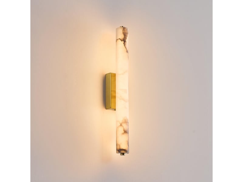  Longue applique murale dorée led en albâtre naturel - adriano Adriano - Conforama D