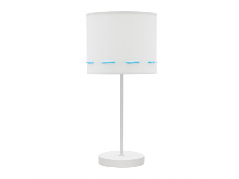  Lampe à poser enfant fabrilamp trazos blanc et bleu ciel 1xe14 42 x 17 x 17 cm 111271008 - Conforama A