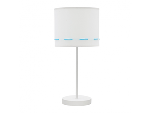 Lampe à poser enfant fabrilamp trazos blanc et bleu ciel 1xe14 42 x 17 x 17 cm