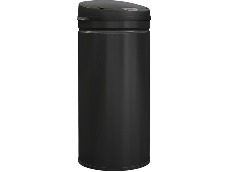  Poubelle à capteur 42 l noire en acier inoxydable avec fermeture douce, pour la cuisine et la buanderie  - Conforama A
