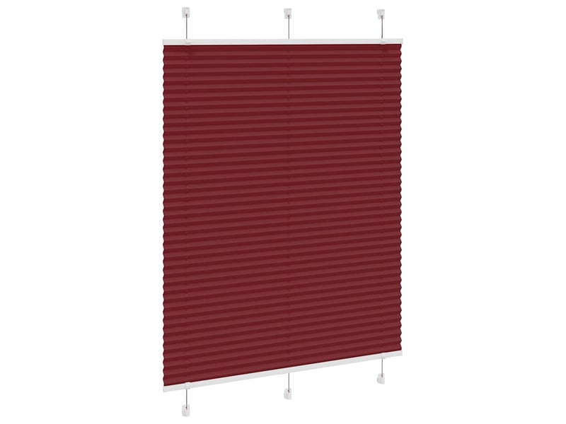 Store plissé, store de fenêtre rouge bordeaux 110x150 cm largeur du tissu 109,4cm cf47025 - Conforama C