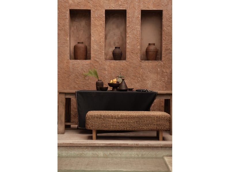  La nappe tuscany - noir naturel - 150x250  - Conforama B