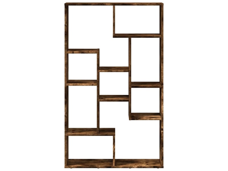 Bibliothèque, étagère de rangement chêne fumé 72x20x120,5 cm bois d'ingénierie - Conforama E