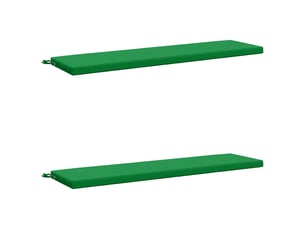 Lot de 2 coussins de banc, coussins d'assise soest 100 % polyester vert cf57544