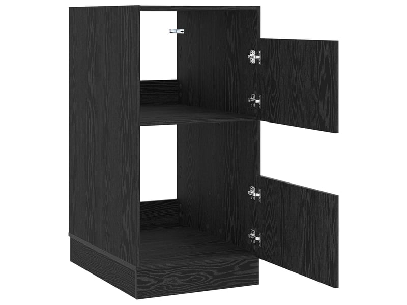 Armoire à laver chêne noir 50x68x102 cm bois d'ingénierie - Conforama E