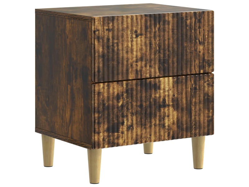  Table de chevet - cabinet de chevet - table de nuit 2 pièces chêne fumé 43 x 34,5 x 48 cm  - Conforama D